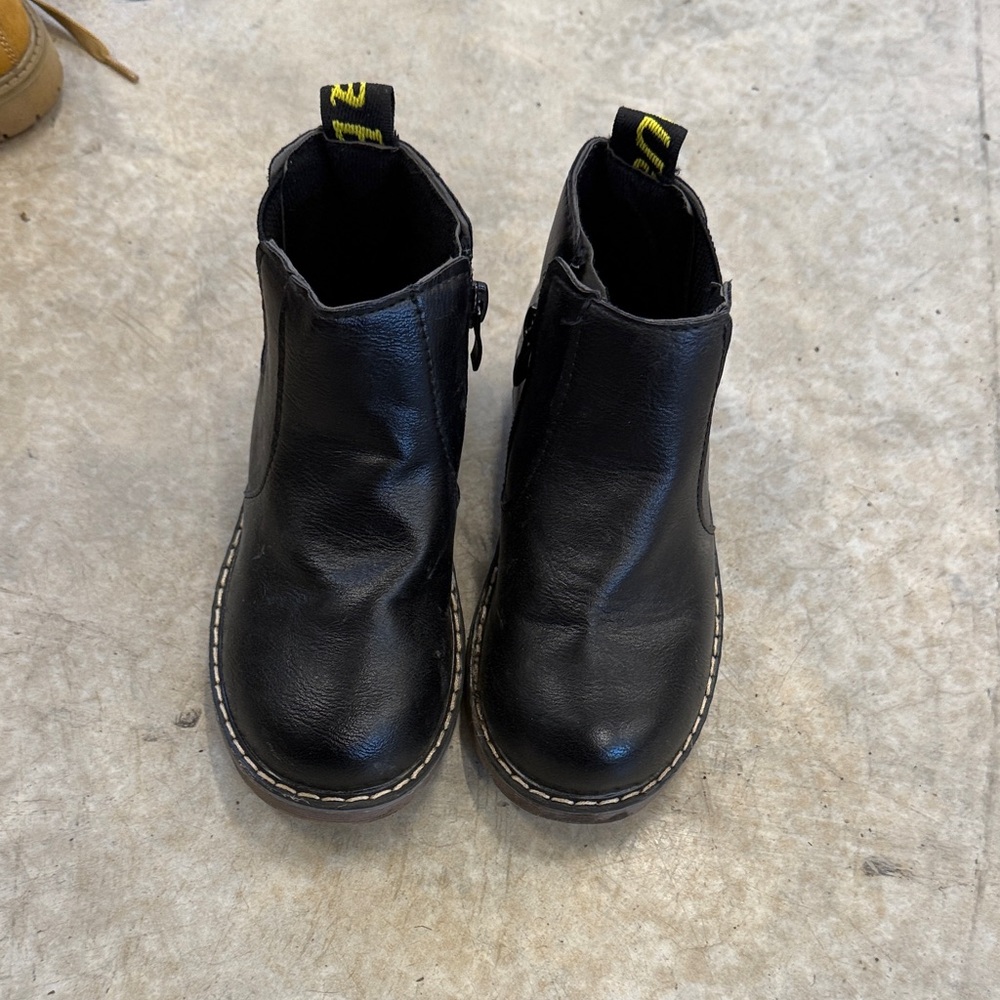 Black Leather Ankle Boots